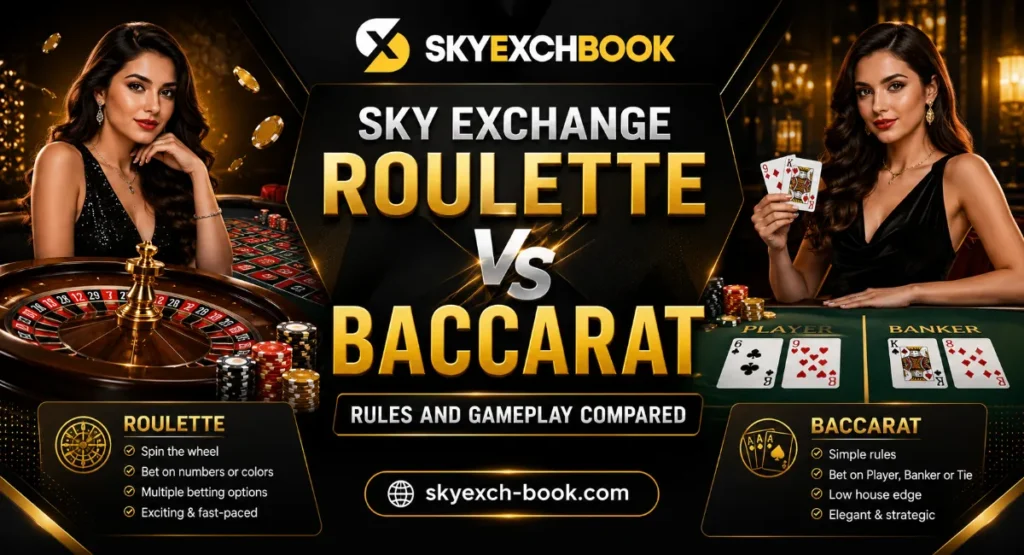 Sky Exchange Roulette vs Baccarat: Rules and Gameplay Compared